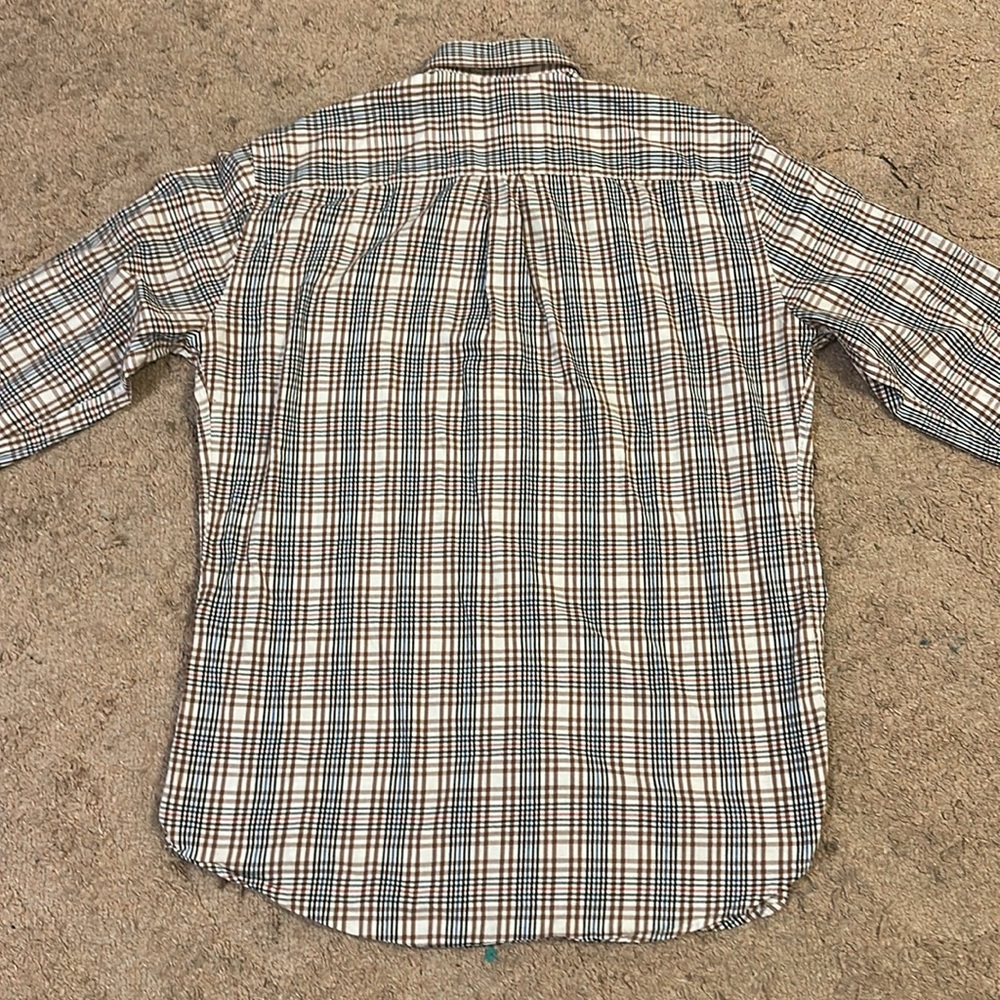 Peter Millar Mens Long Sleeve Button-Down Shirt Plaid Multicolor Size L - Picture 5 of 5
